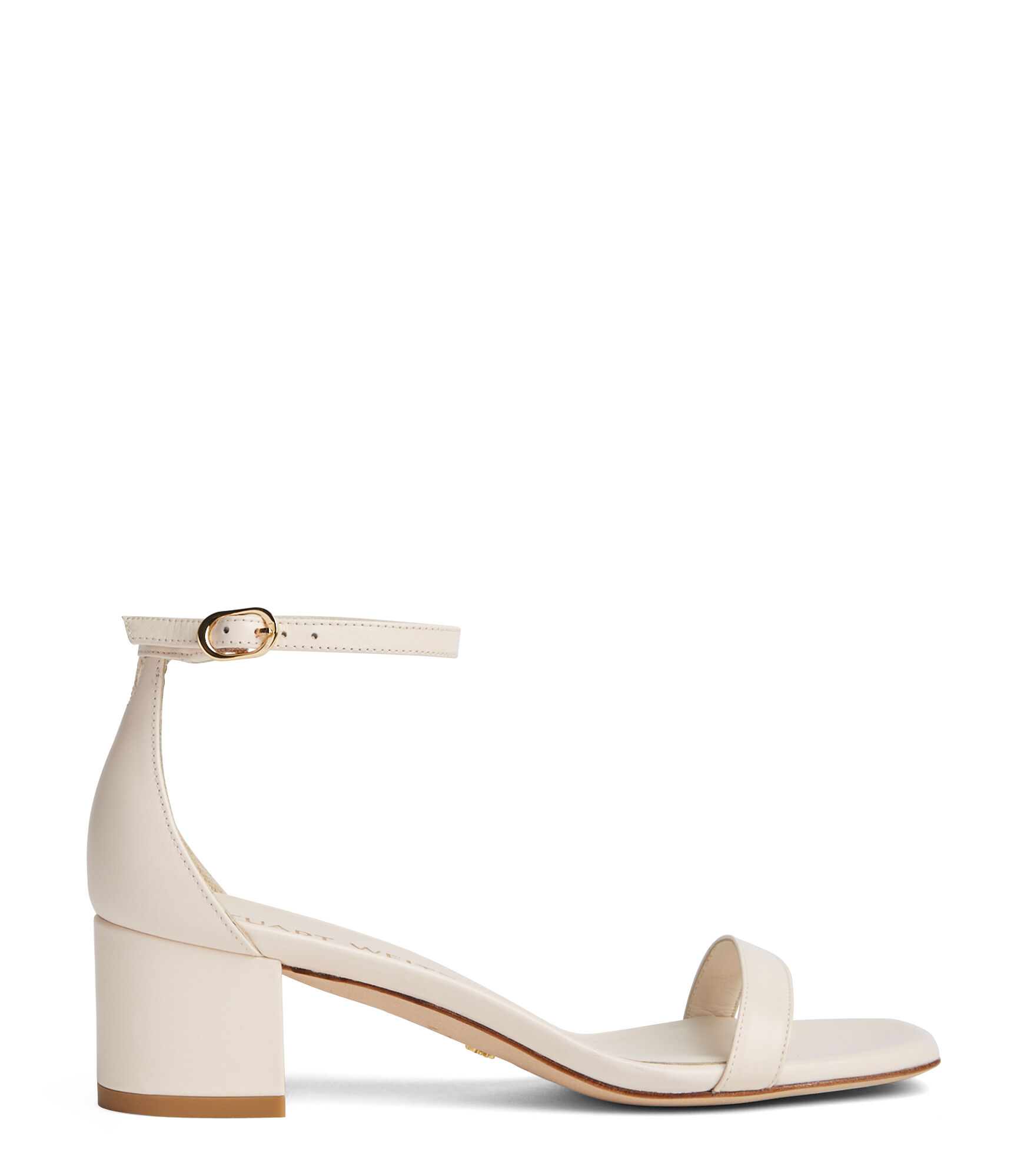STUART WEITZMAN STUART WEITZMAN, SIMPLECURVE 50 SANDAL, SANDALS, SEASHELL, SMOOTH CALF