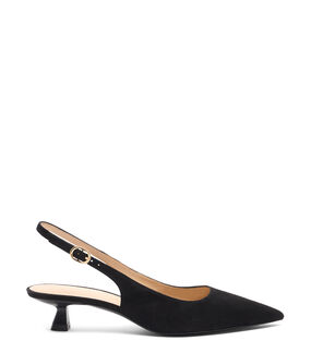 Stuart Weitzman STUART SCULPT SLINGBACK 35 BLACK SL433SUEBLK