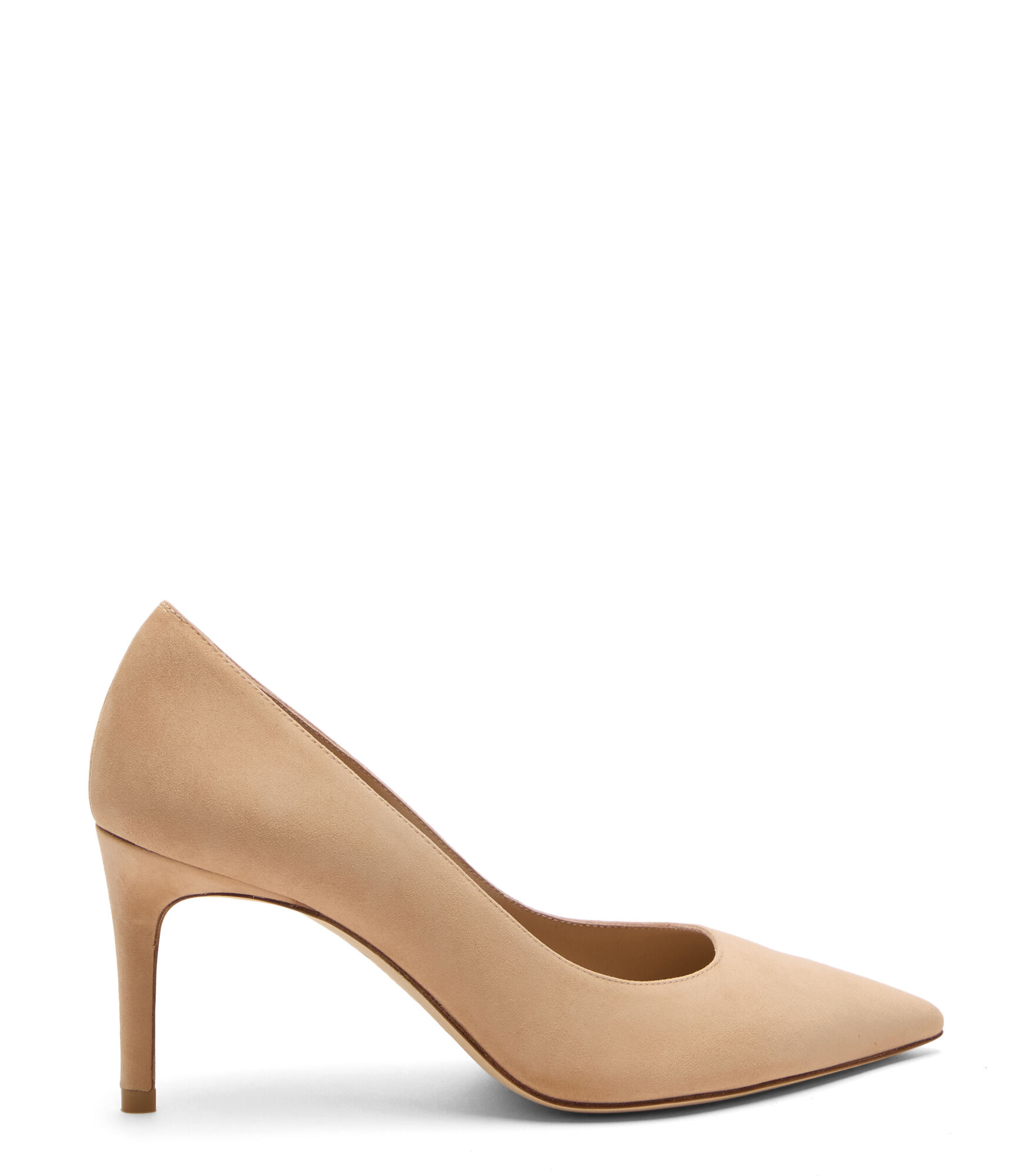 Stuart Weitzman, STUART POWER 75, PUMPS, ADOBE, SUEDE
