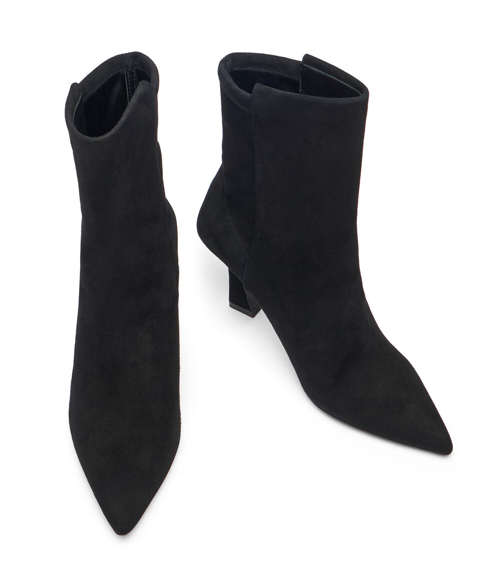 Stuart Weitzman 5050 VINNIE BOOTIE 85 BLACK SM438SSHBLK