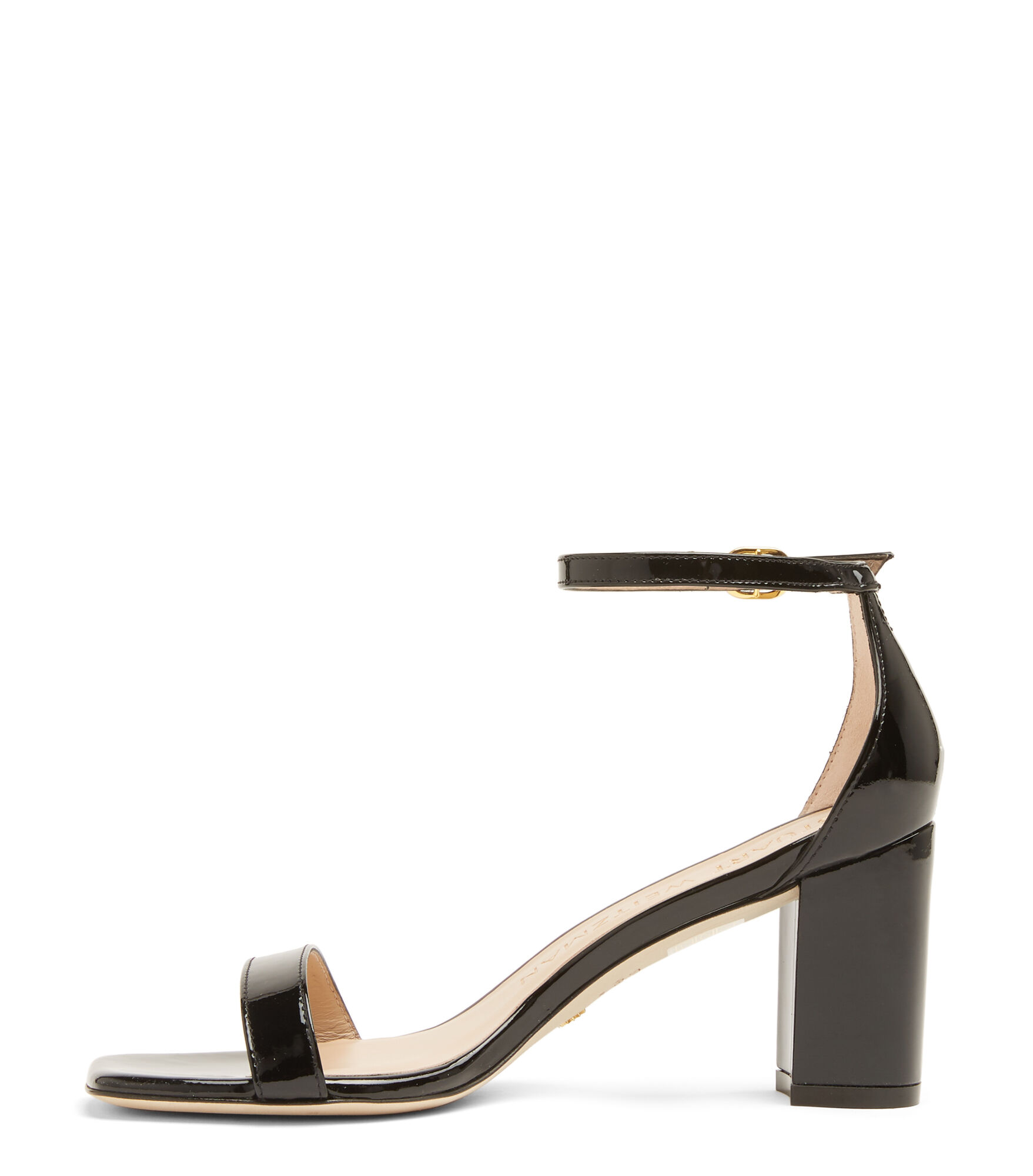 NUDISTCURVE 75 BLOCK SANDAL in BLACK for Women Stuart Weitzman UK