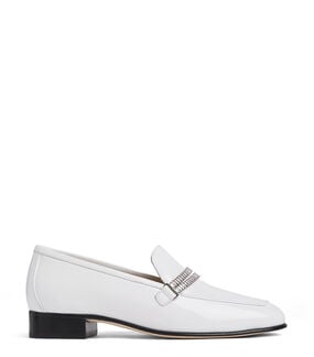 Stuart Weitzman SUPERGLAM LOAFER WHITE SE104PATWHT