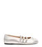 Stuart Weitzman CELESTE MJ BALLET SILVER SL561LIDSLV