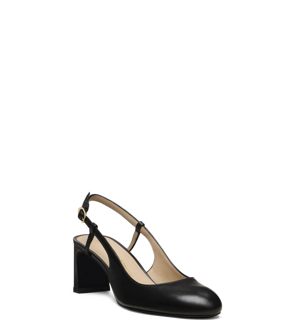 Stuart Weitzman BABETTE SLINGBACK 60 BLACK SL540LARBLK