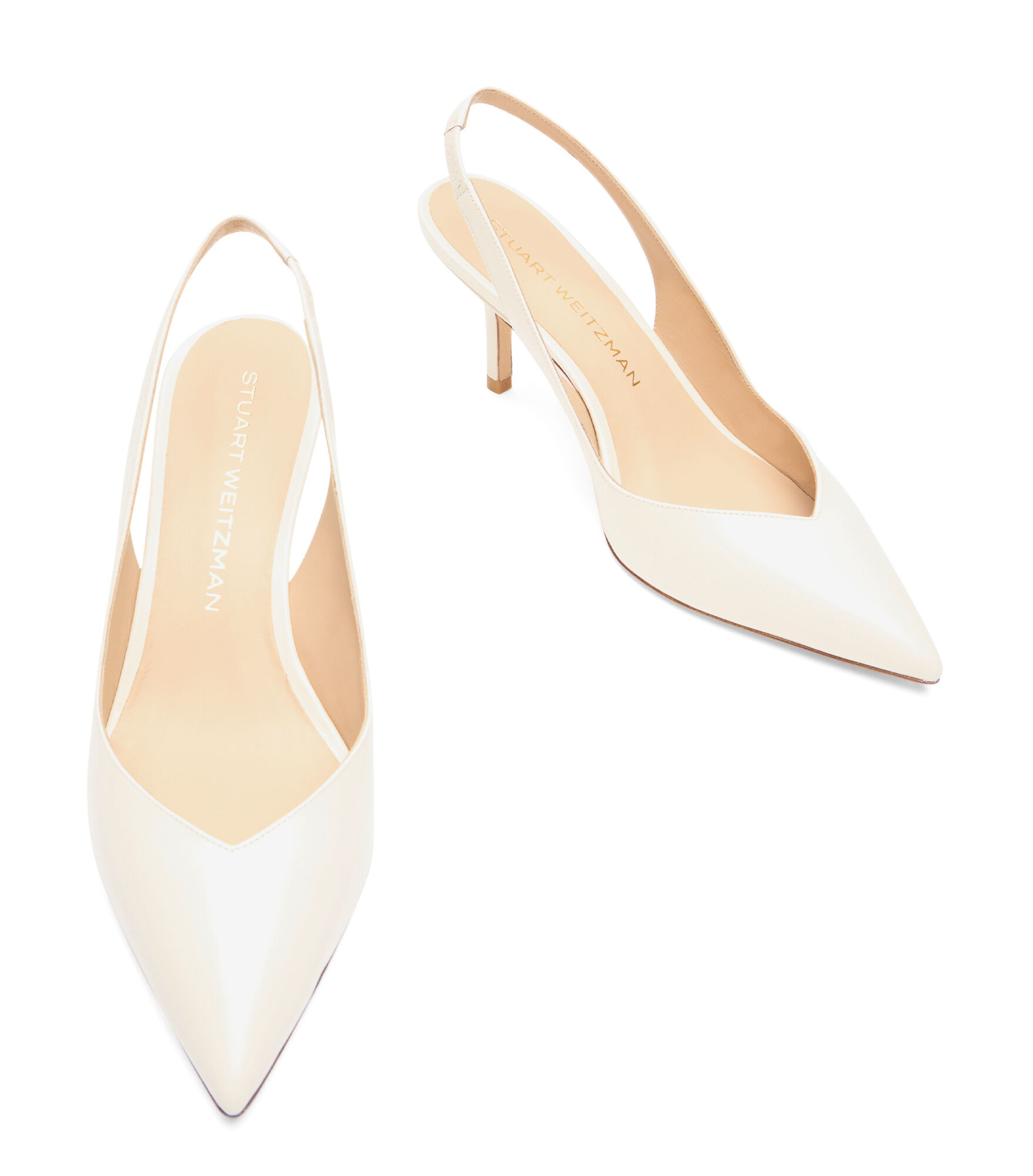 EVA 75 SLINGBACK in CREAM for Women | Stuart Weitzman® UK