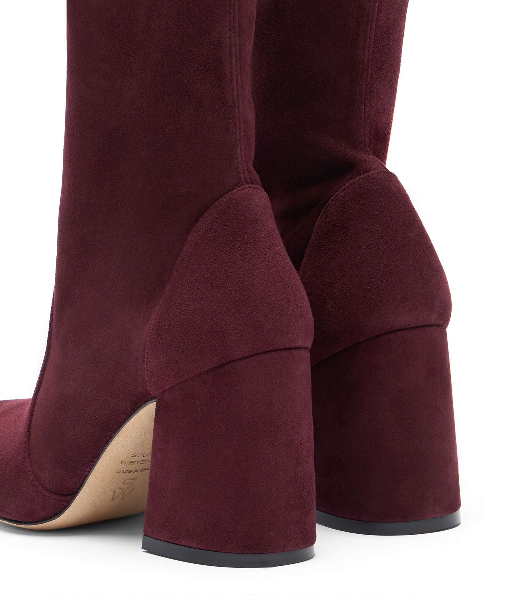 FLAREBLOCK 85 STRETCH BOOTIE in ROSEWOOD for Women Stuart Weitzman UK
