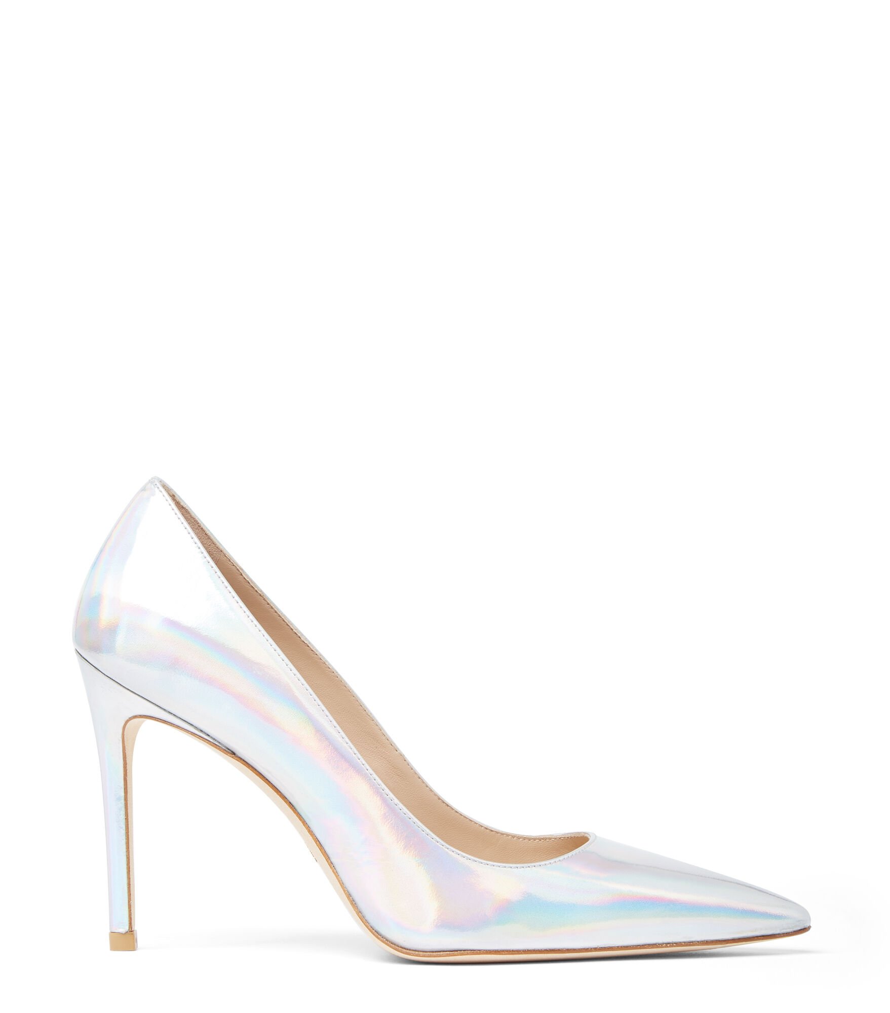 STUART 100 PUMP in SILVER for Women Stuart Weitzman UK