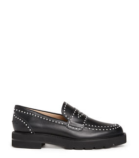 Stuart Weitzman PARKER LIFT MINI PEARL LOAFER NERO S5838CHIBLK