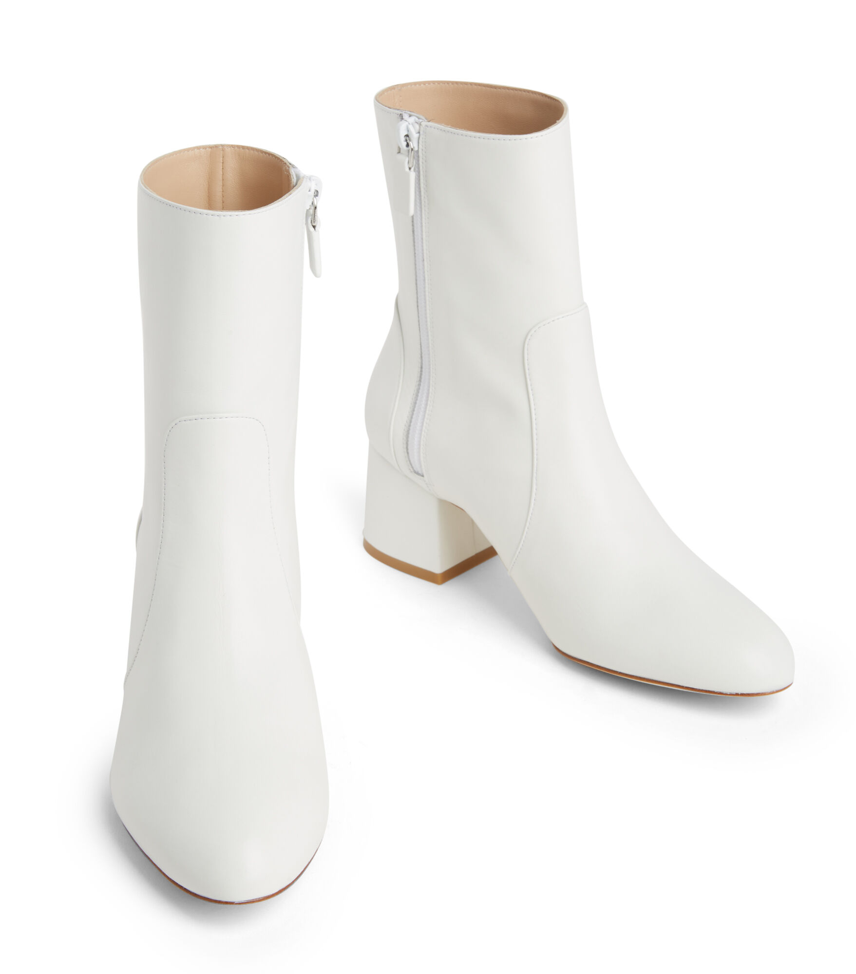 Stuart weitzman outlet white bootie