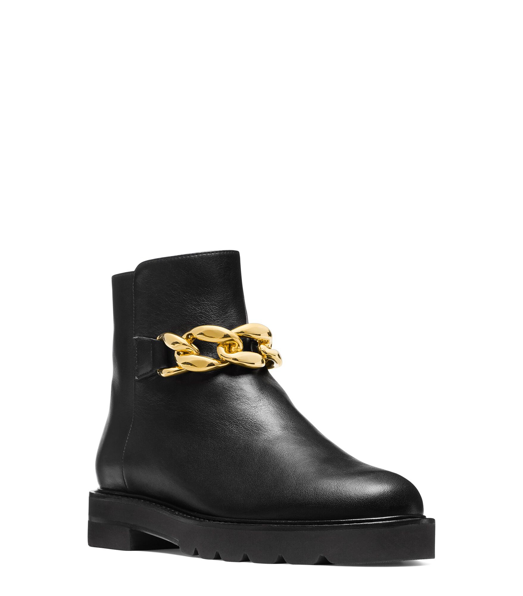 CHAIN LIFT BOOTIE in BLACK for Women Stuart Weitzman