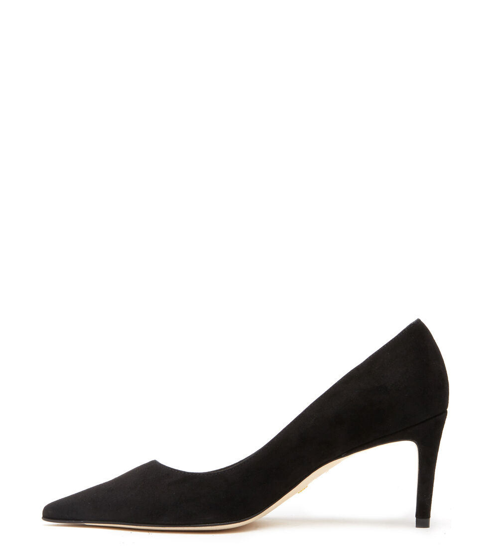 Stuart Weitzman STUART 75 PUMP BLACK S7009SUEBLK