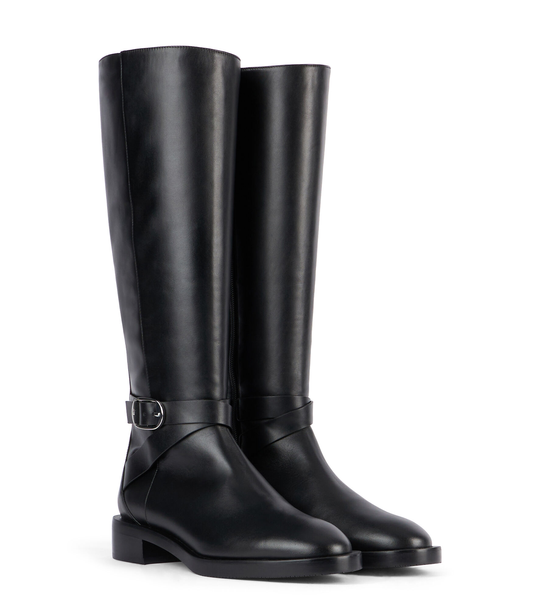 BELLA BELTED BOOT in NERO da Donna Stuart Weitzman