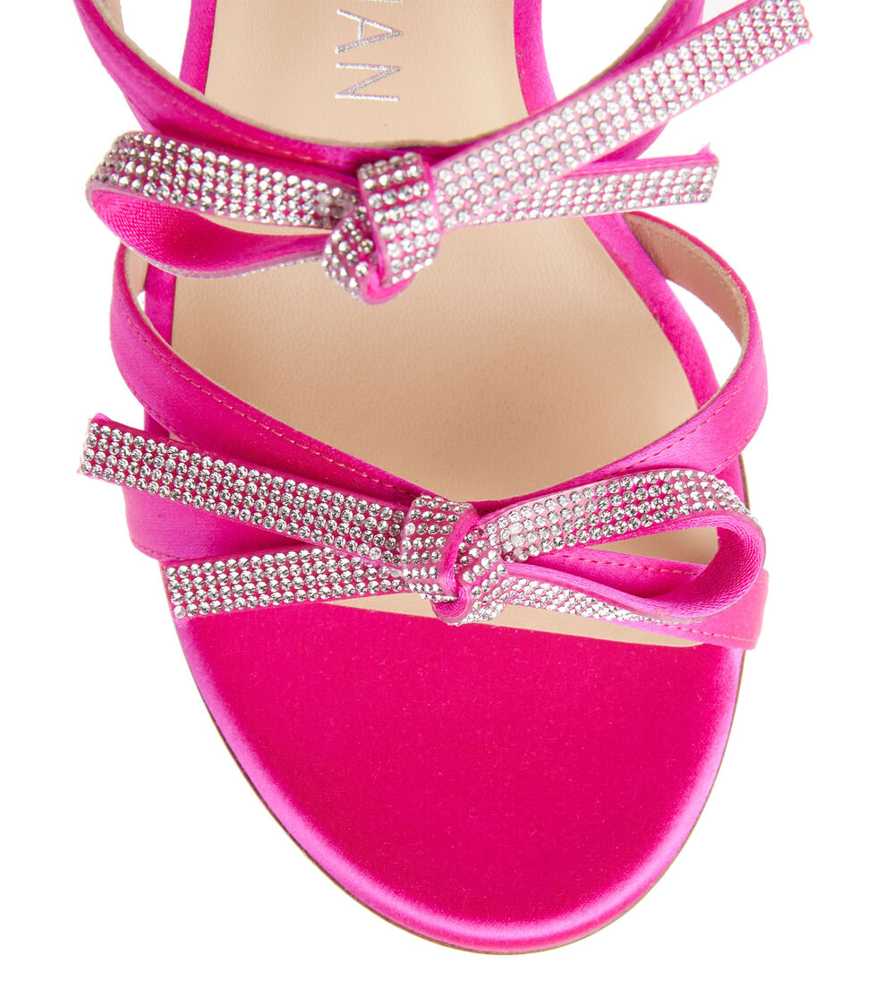 Stuart Weitzman SW BOW 100 SLIDE FLAMANT ROSE SB587SANCL6