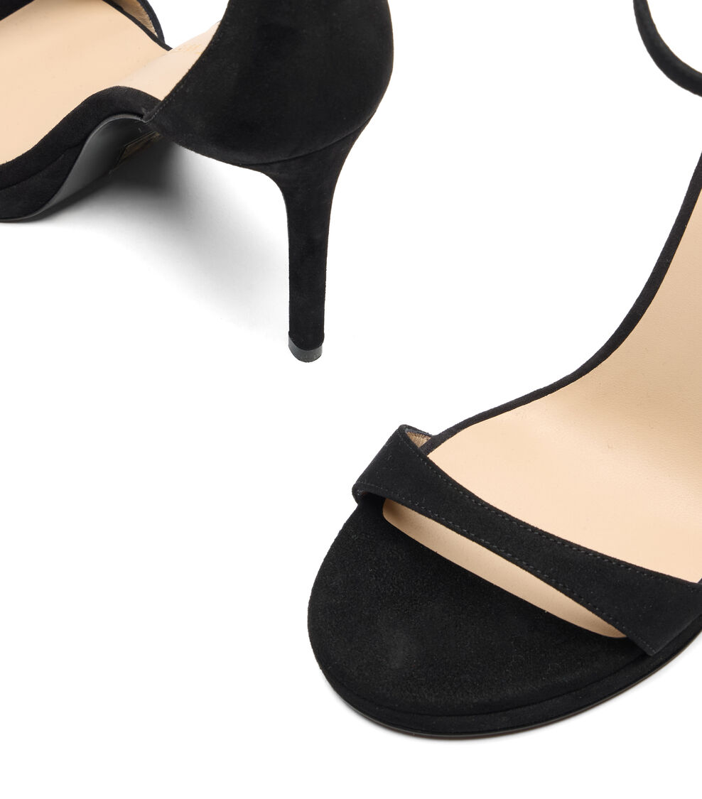 Stuart Weitzman NUDIST PLATFORM BLACK SM253SUEBLK