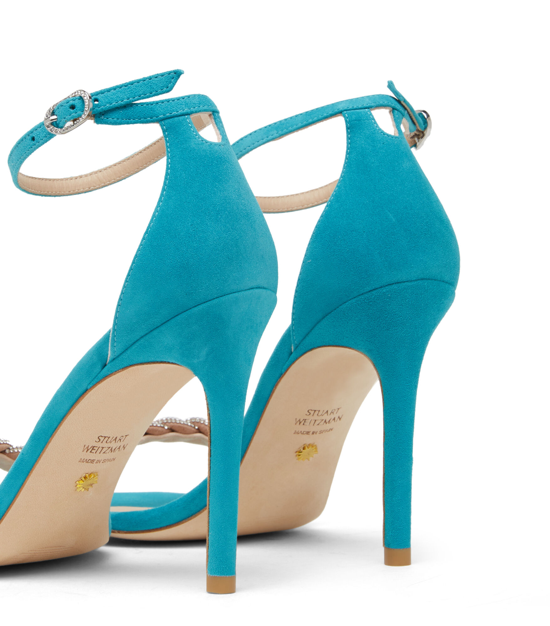 NUDISTCURVE 100 HIGHSHINE SANDAL in CAPRI for Women Stuart Weitzman