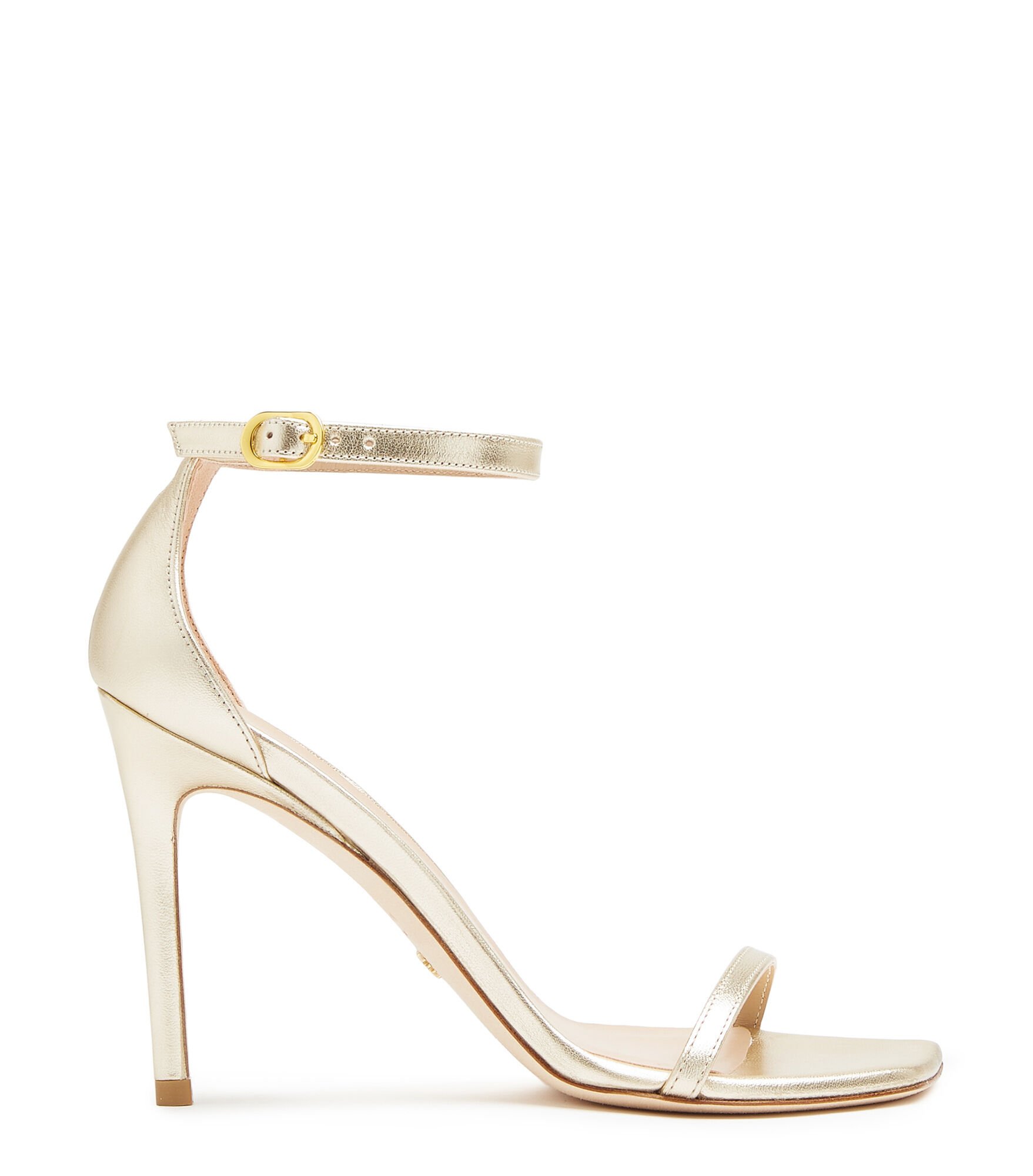NUDISTCURVE 100 SANDAL in PLATINO for Women Stuart Weitzman