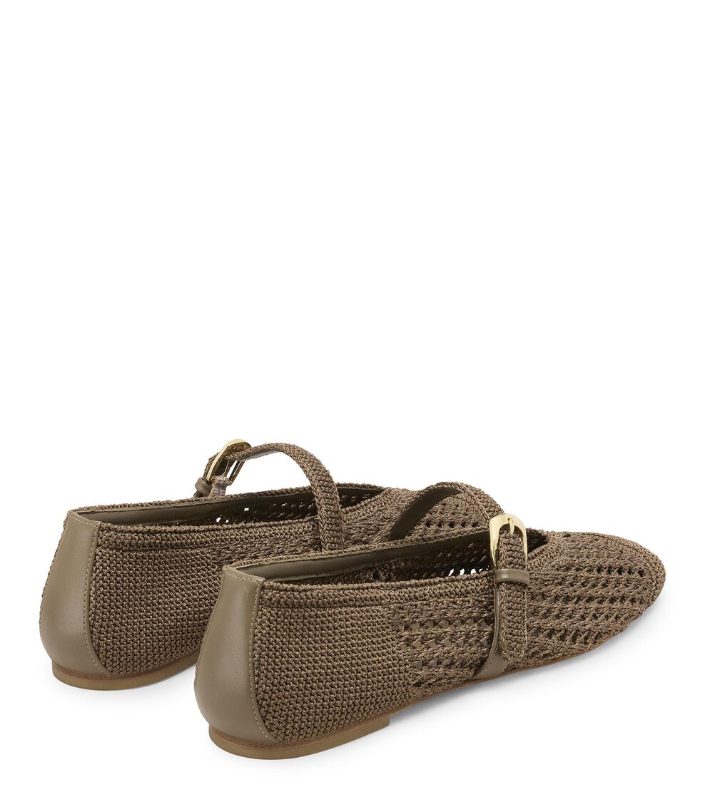 Stuart Weitzman LEORA MARY JANE SMOKEY TAUPE SN612CSZY6R