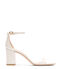 Stuart Weitzman NUDIST II 75 BLOCK SANDAL CRÈME SJ982APSCRM