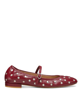 Stuart Weitzman CLARIS STUD BALLET FLAT RIOJA SJ407SMOUIX