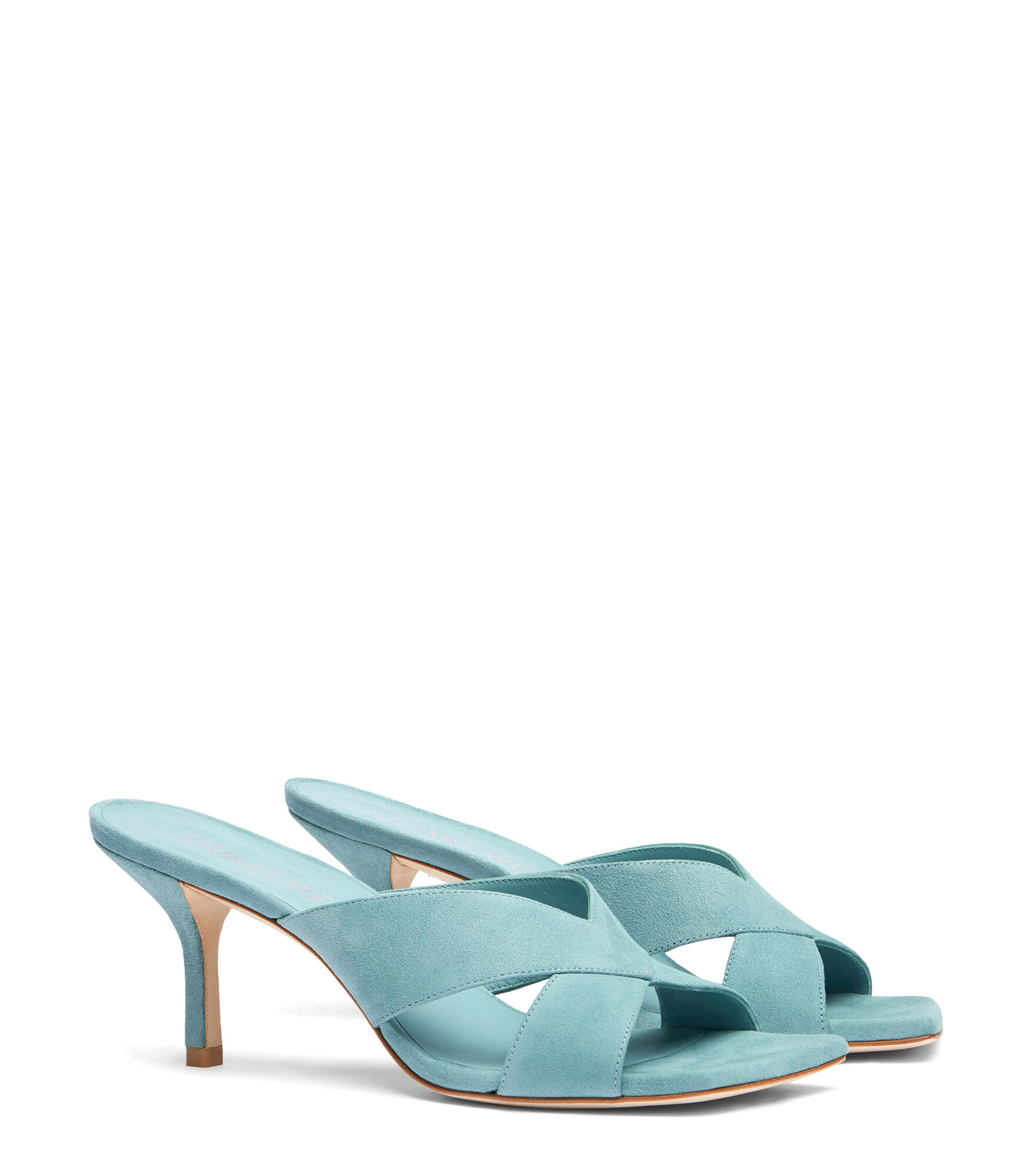 CARMEN 75 SLIDE in CACTUS for Women | Stuart Weitzman®