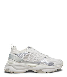 Stuart Weitzman SW TRAINER WHTE/COOL GREY MULTI/COOL GREY SK267CFGXMD