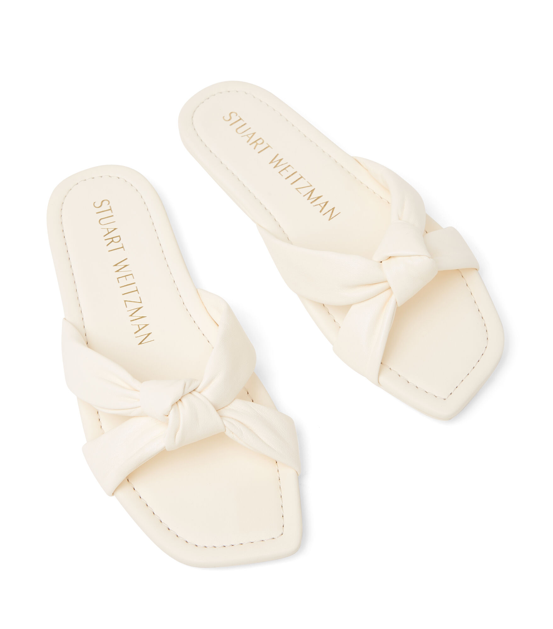 PLAYA KNOT FLAT in SEASHELL for Women Stuart Weitzman UK