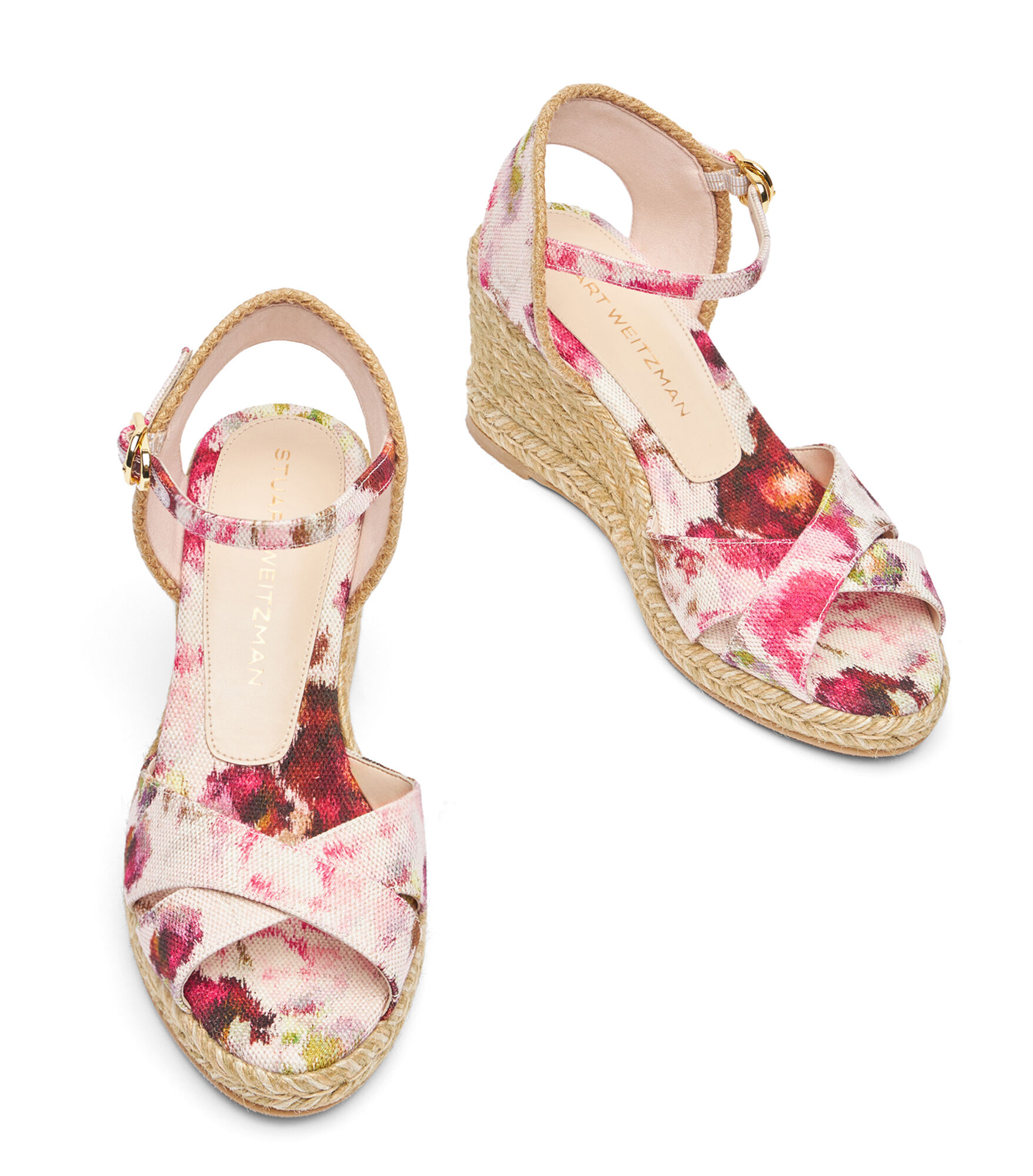 Stuart weitzman floral sandals discount