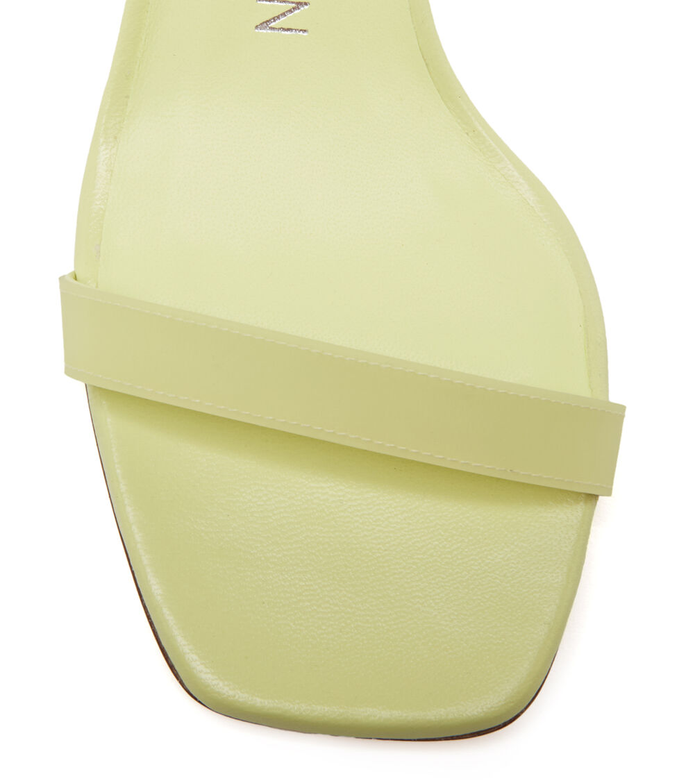 Stuart Weitzman LUCITE NUDIST SCULPT 50 ELECTRIC LIME SA613FOPSJ9