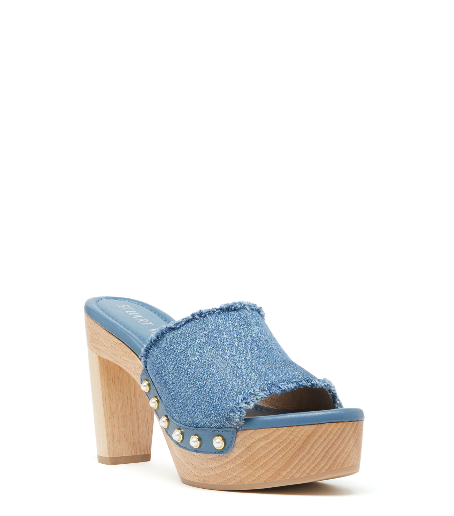 PEARL CLOG 85 SANDAL in WASHED for Women Stuart Weitzman