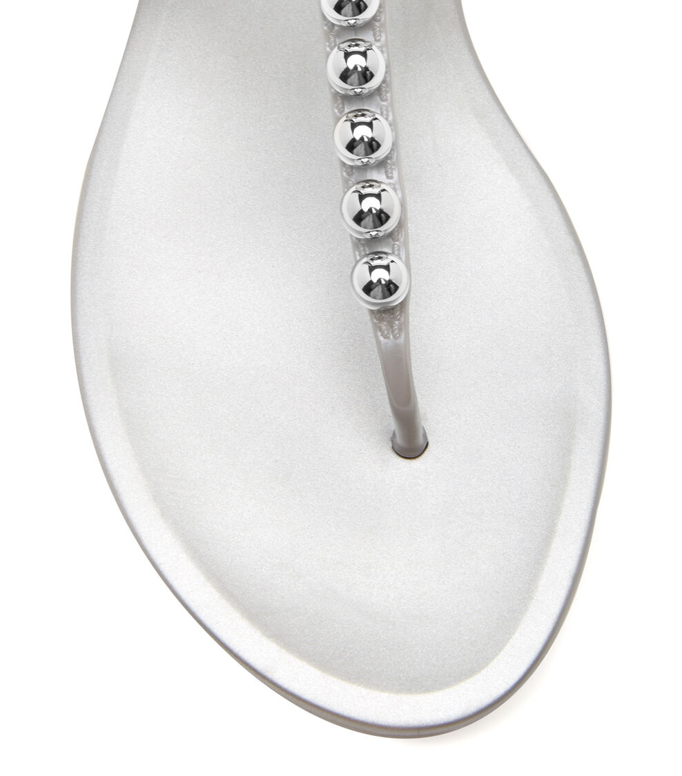 Stuart Weitzman GOLDIE JELLY SILVER SA027MEBTSX