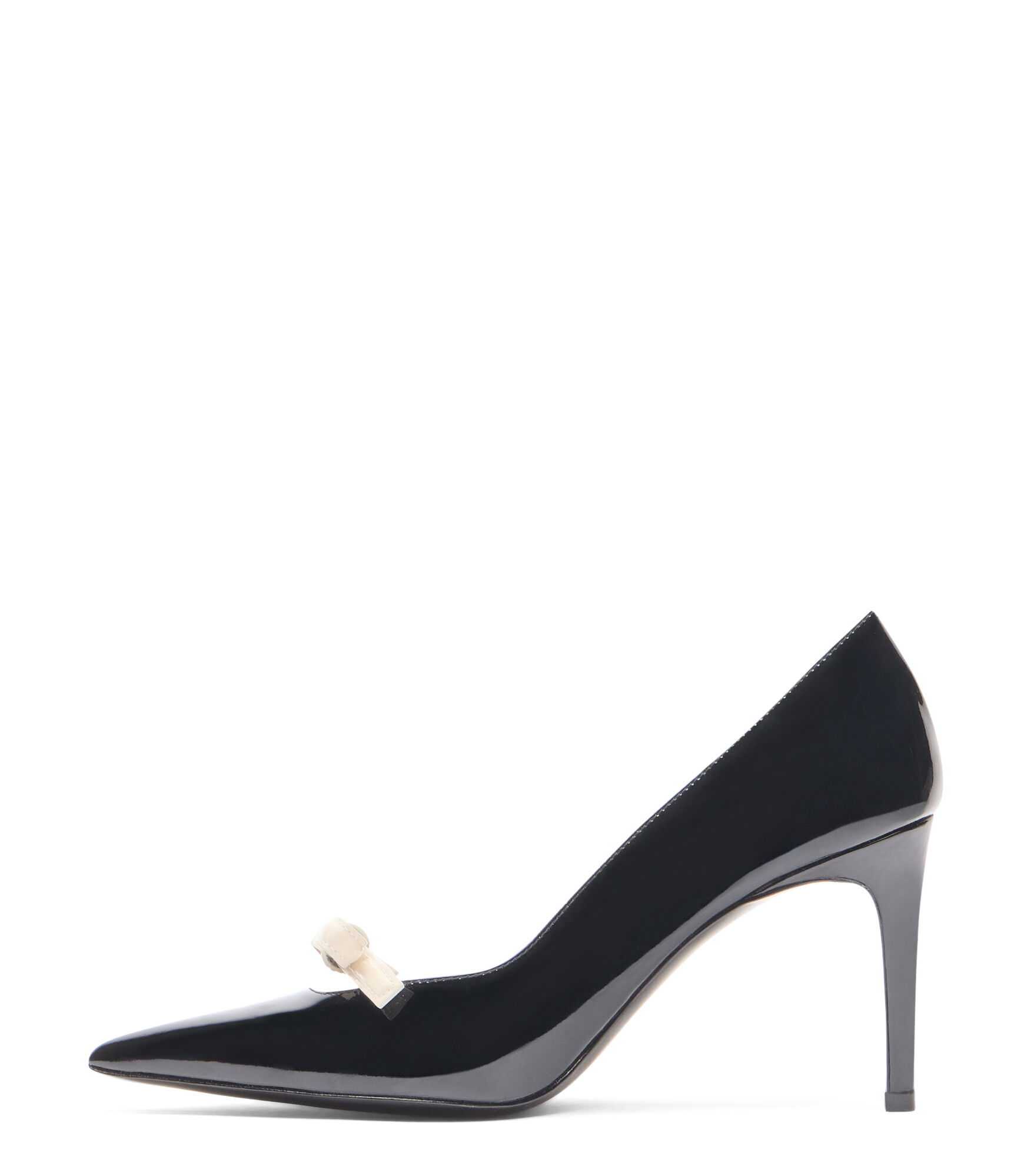 STUART FELICITY 85 PUMP in BLACK/CREAM for Women | Stuart