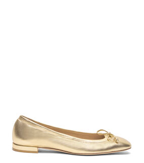 Stuart Weitzman BRIA BALLET FLAT GOLDEN SI624LIDGOE