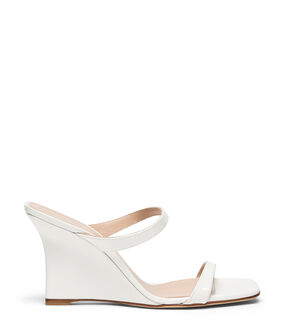 Stuart Weitzman VINNIE WEDGE SLIDE 85 BLANCO SN719PATYVG