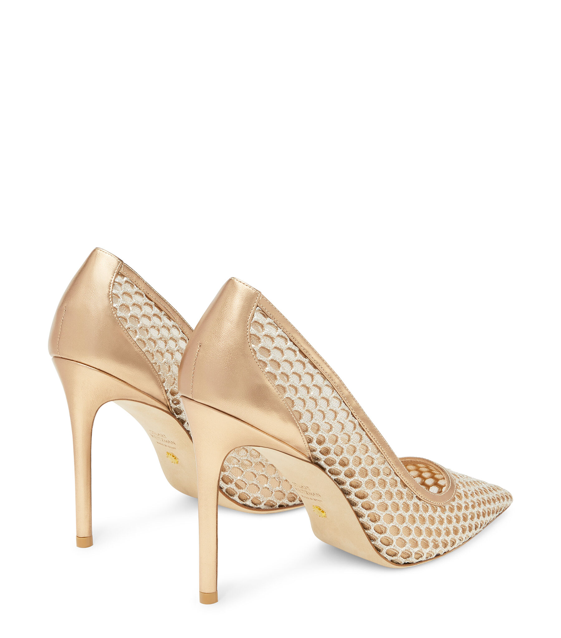 Stuart weitzman gold clearance shoes