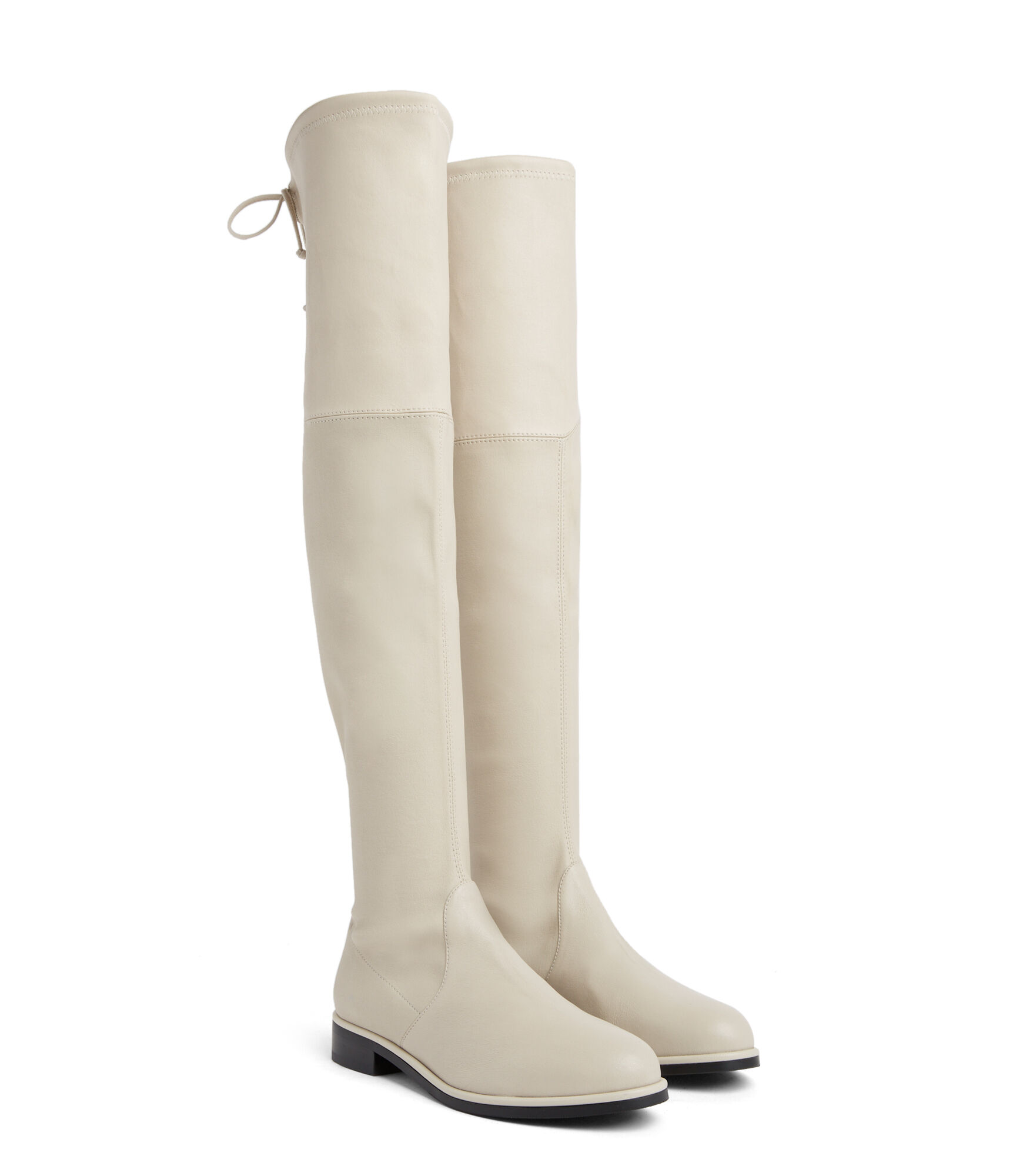 Stuart weitzman white boots deals