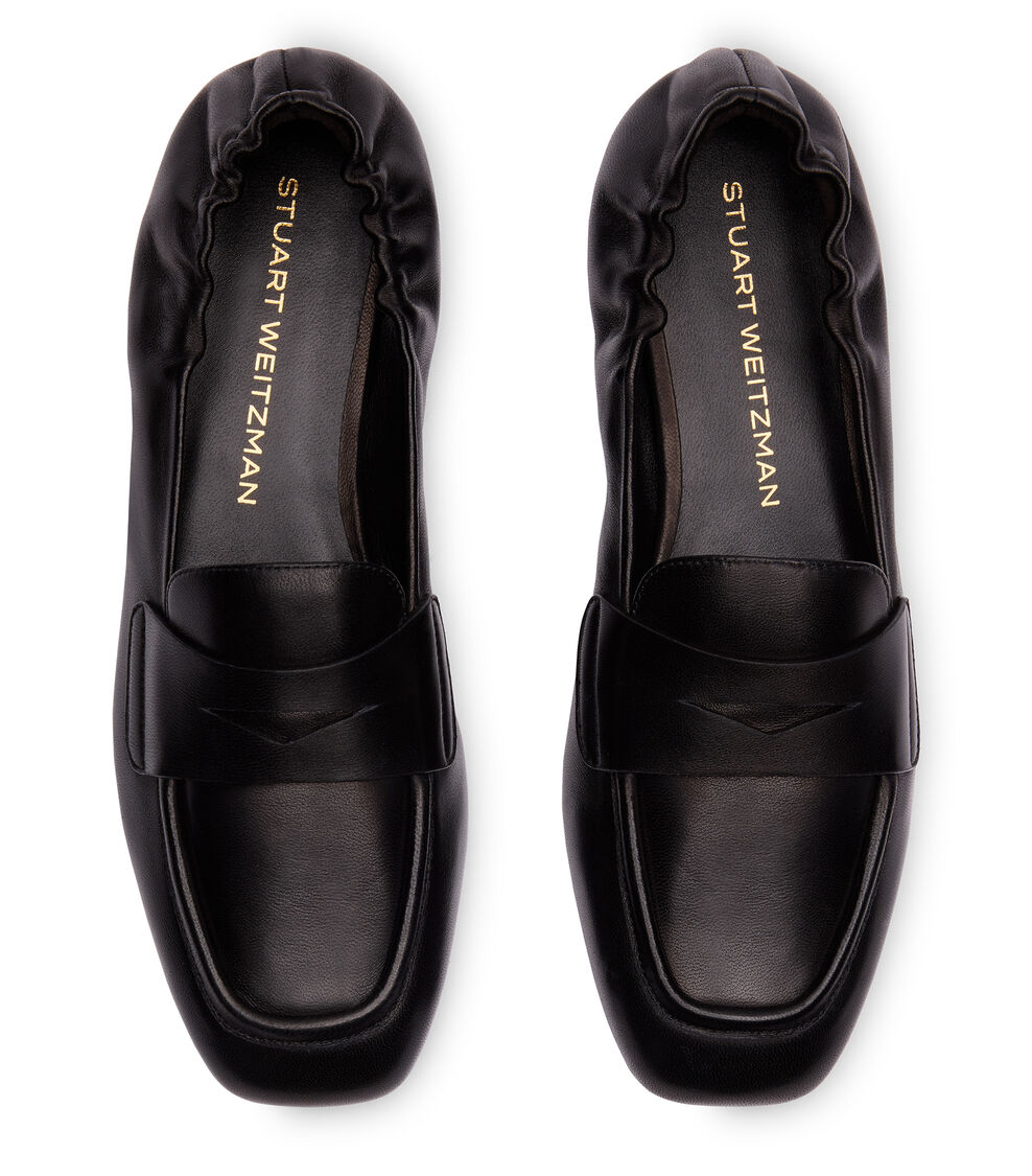 Stuart Weitzman BRYANT LOAFER BLACK SO359DSNBLK