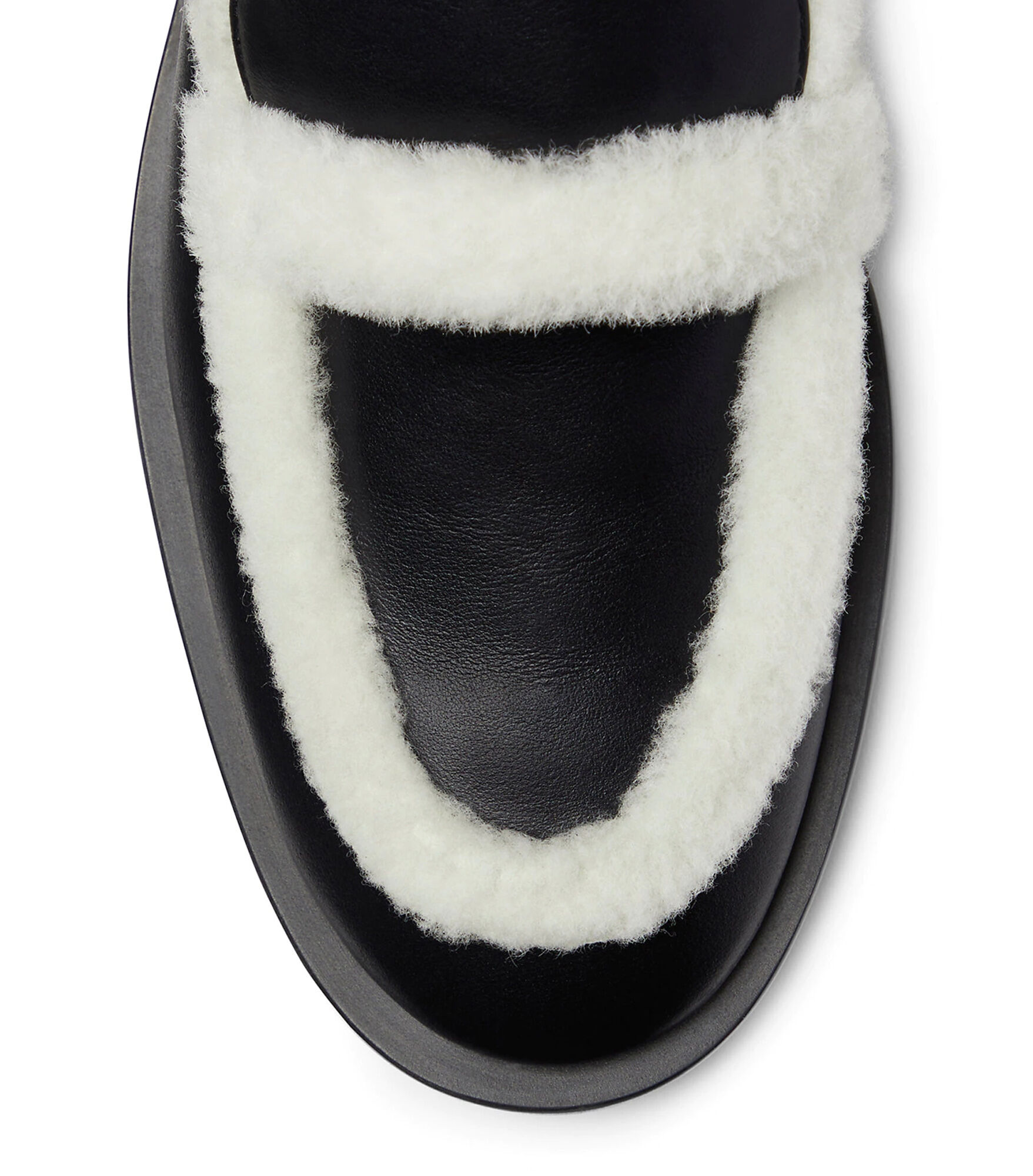 Stuart weitzman shearling loafers deals