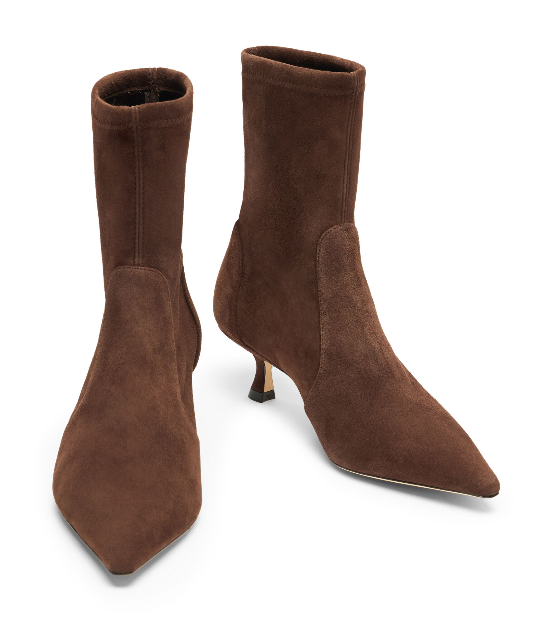 NAOMI 50 BOOTIE in WALNUT for Women | Stuart Weitzman®
