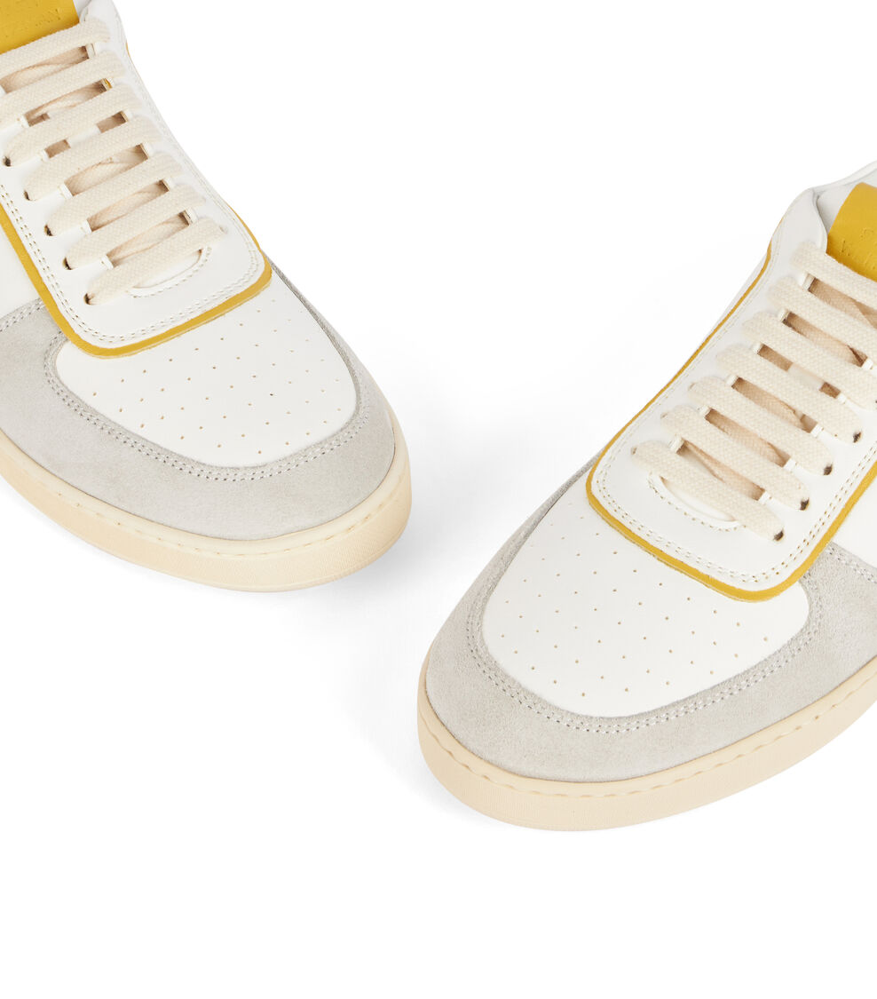 Stuart Weitzman SW DERBY LIGHT GREY/WHITE/YELLOW SI016SNPWYV