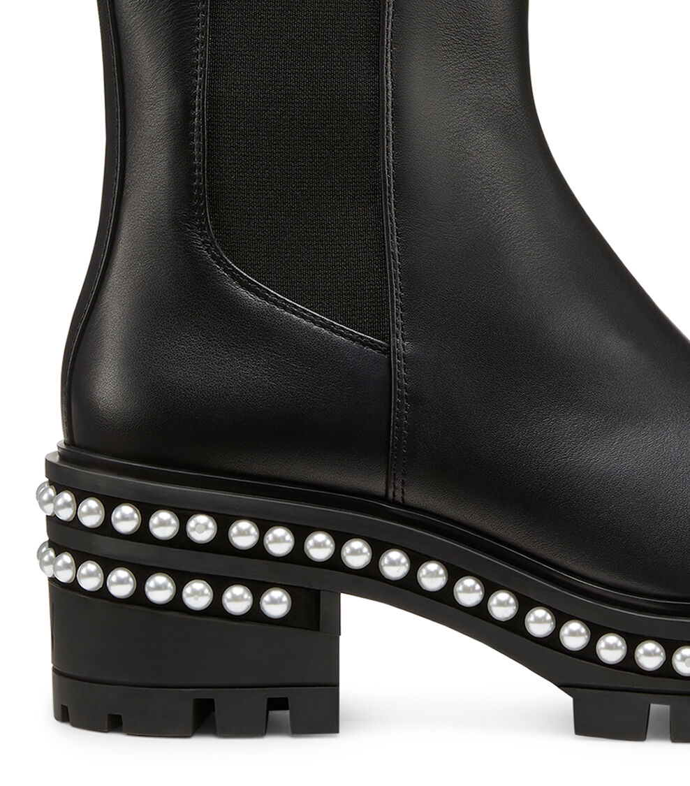 Stuart Weitzman SOHO PEARL CHELSEA BOOTIE SCHWARZ SD306SMOBLK