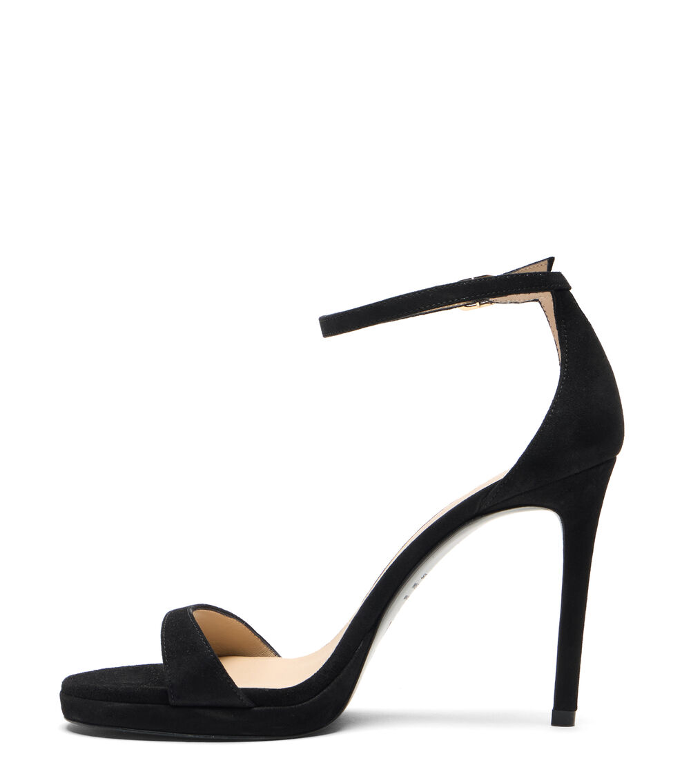 Stuart Weitzman NUDIST PLATFORM BLACK SM253SUEBLK