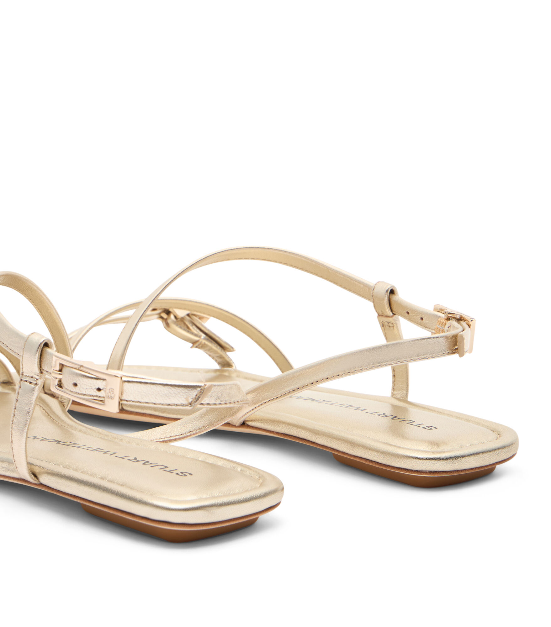 STUART WEITZMAN ショシサンタル GEORGIE100SK821 GOLDEN Stuart Weitzman Georgie Sandals | Gold | FARFETCH