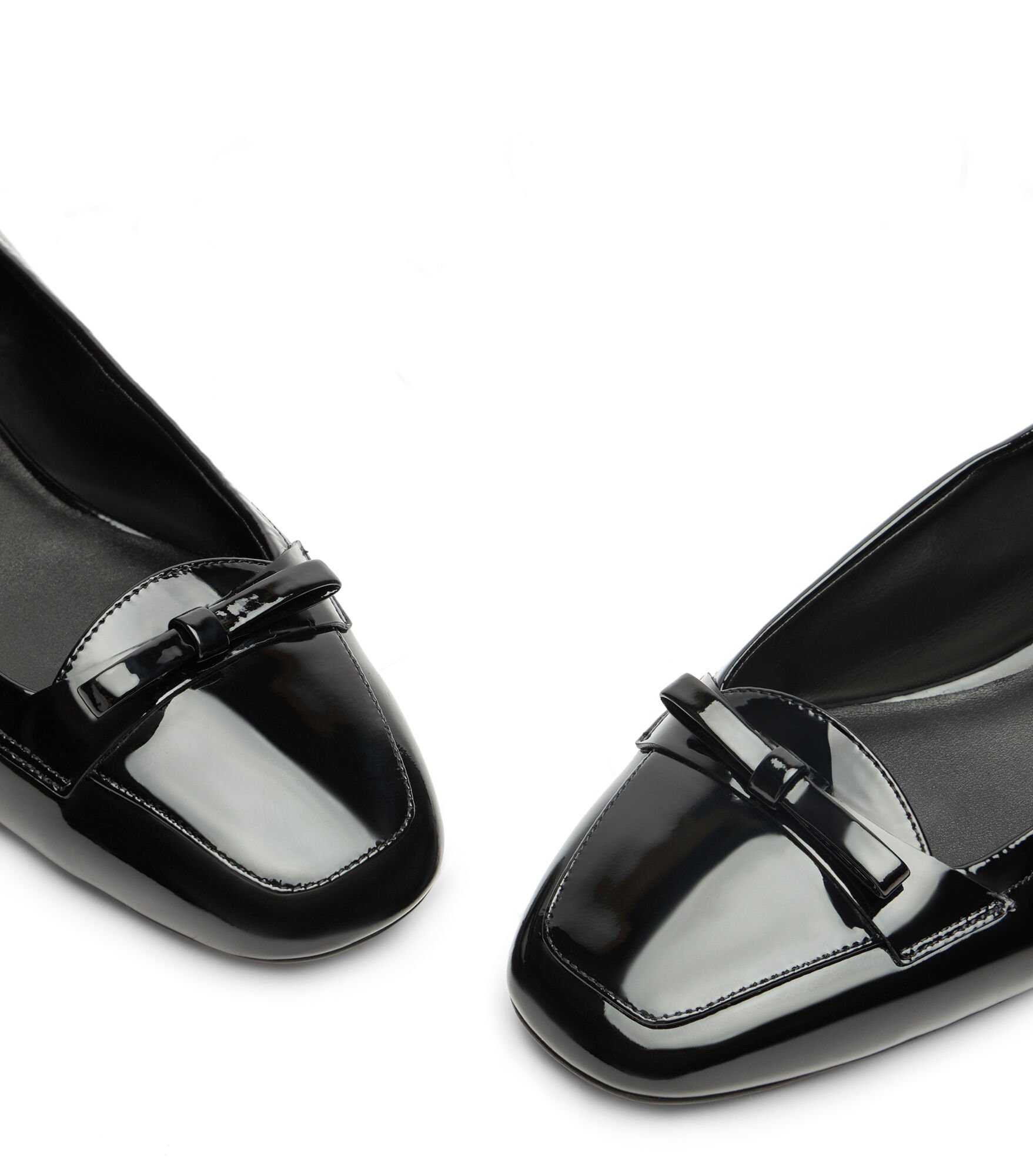 Black patent moccasins cheap