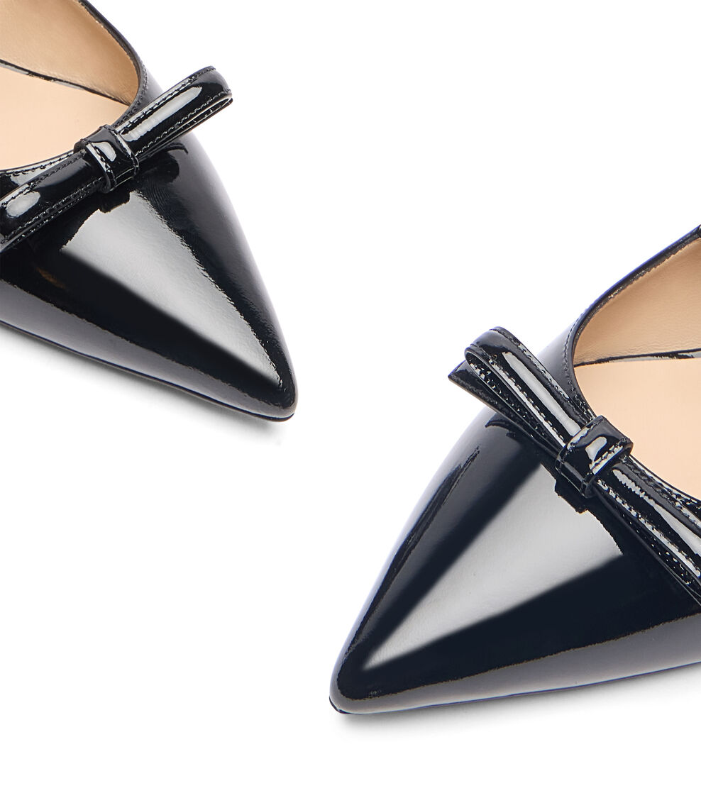 Stuart Weitzman STUART FELICITY MARY JANE FLAT BLACK SK139PATBLK