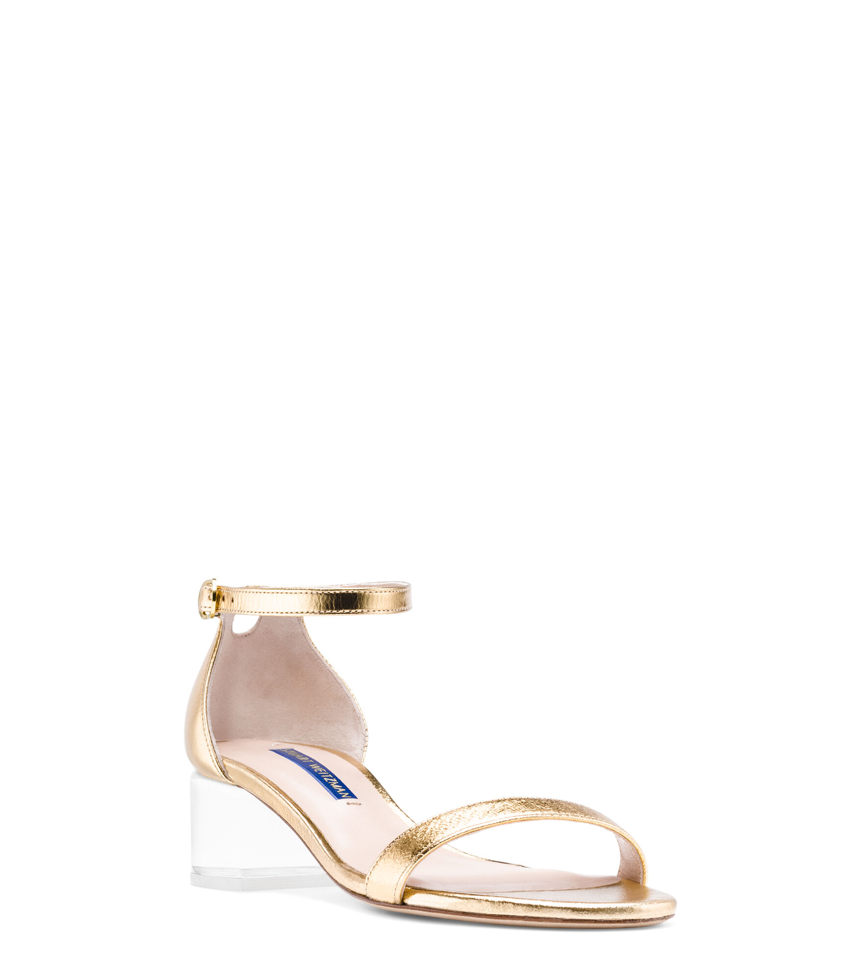 stuart weitzman lucite heels