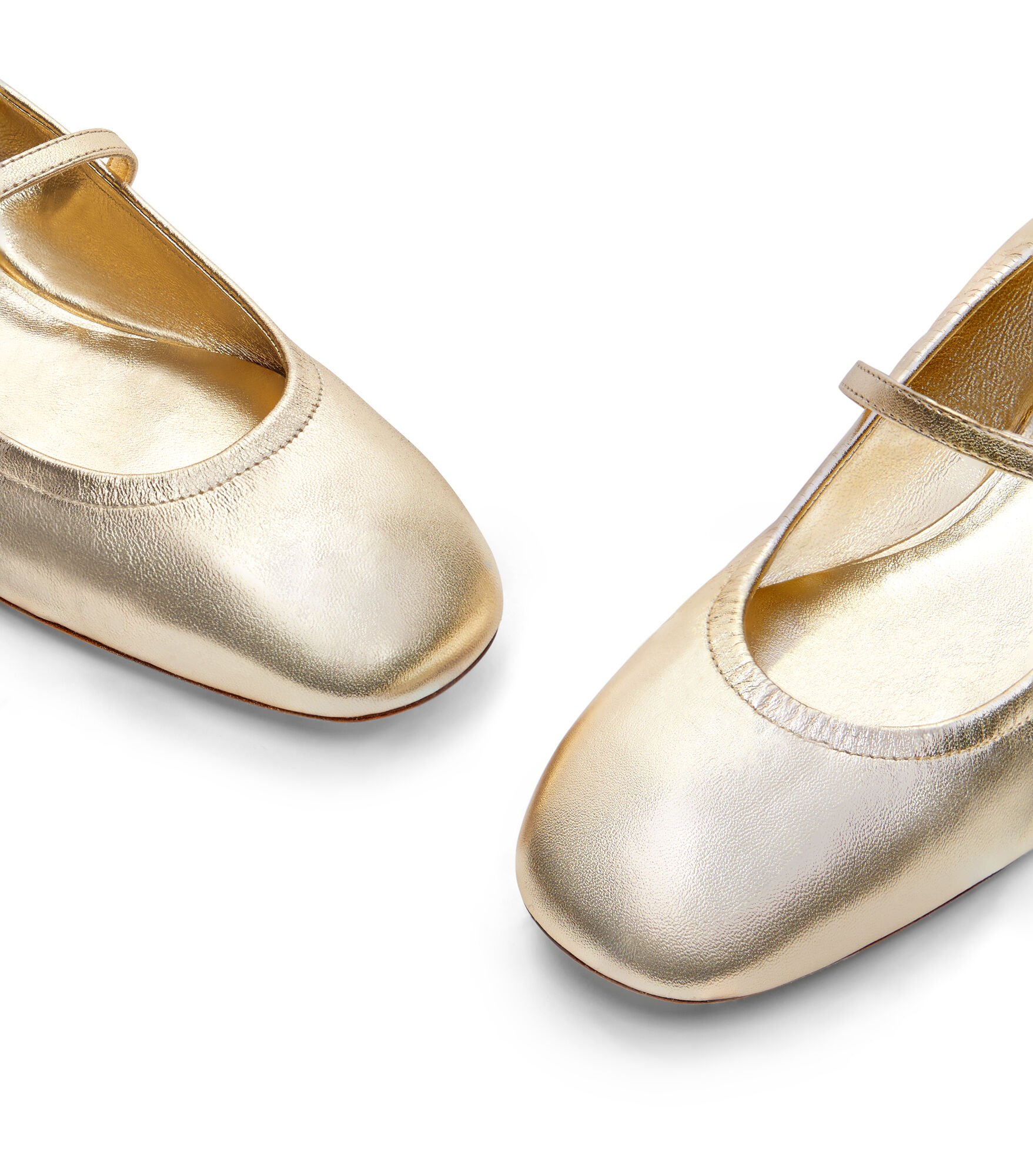 CLARIS BALLET FLAT in LIGHT GOLD for Women Stuart Weitzman UK