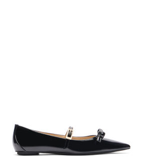 Stuart Weitzman STUART FELICITY MARY JANE FLAT BLACK SK139PATBLK