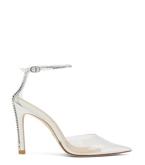 Stuart Weitzman STUART GLAM 100 STRAP PUMP WHITE SC002PVRUKM
