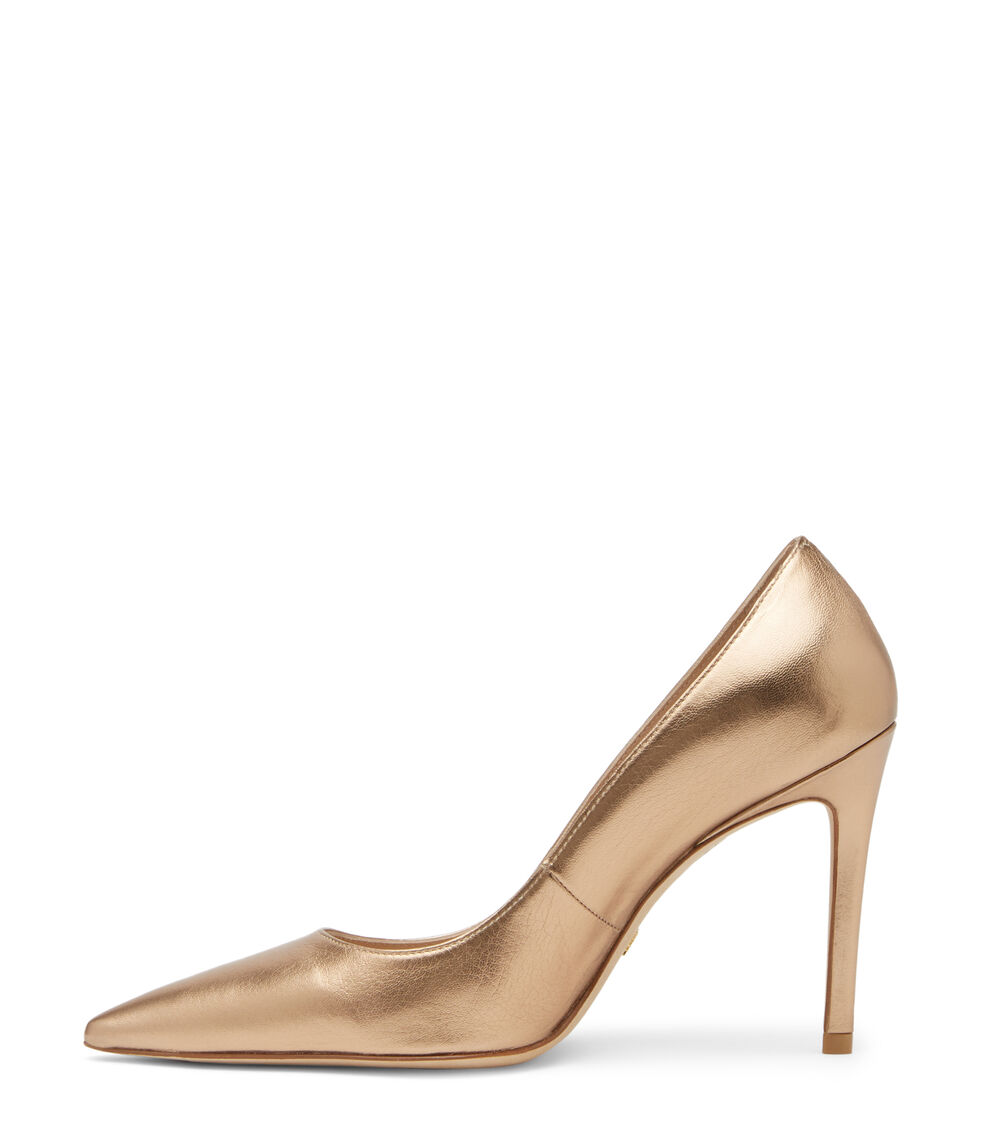 Stuart Weitzman STUART 100 PUMP GOLD SA587LIDGLD