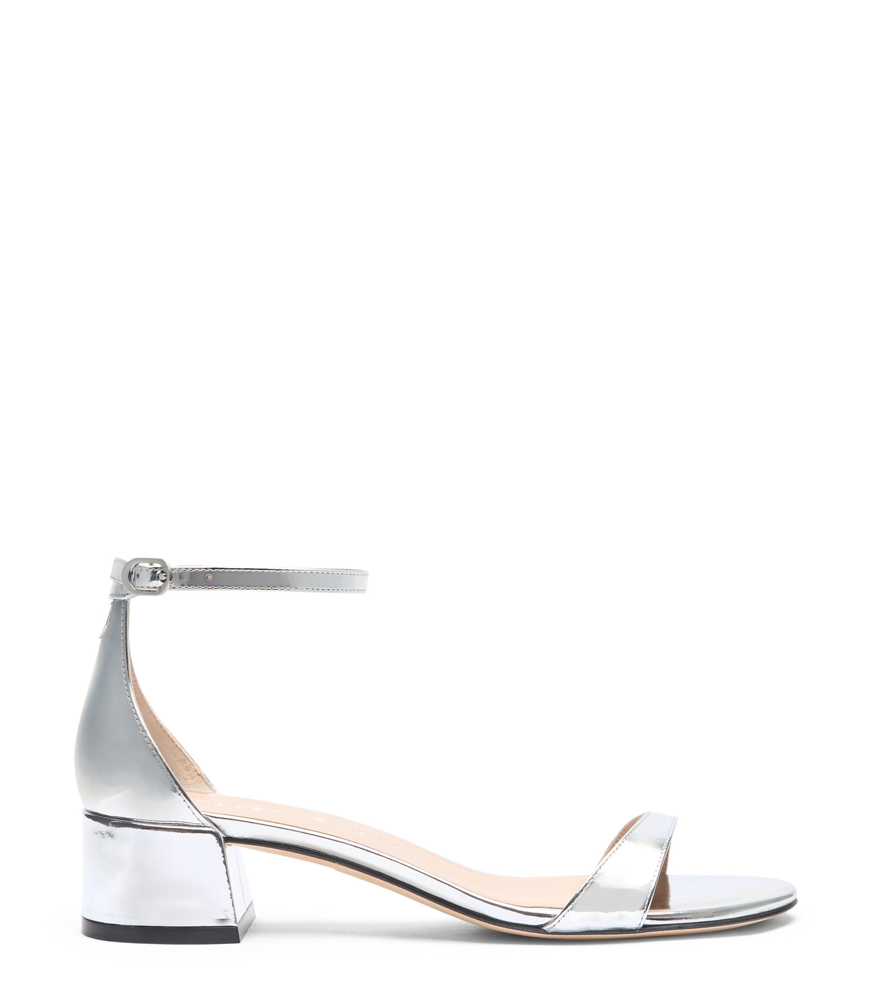 NUDIST BLOCK 35 in SILVER for Women | Stuart Weitzman®
